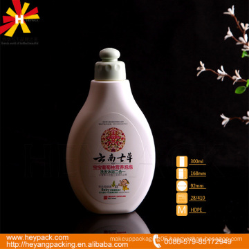 Oval shape HDPE shampoo bottles for sale